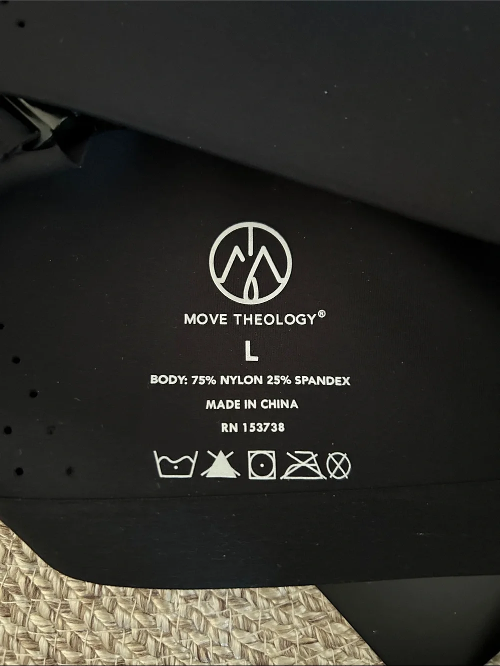 Move Theology Teresa Bra, size Large, black, NWT